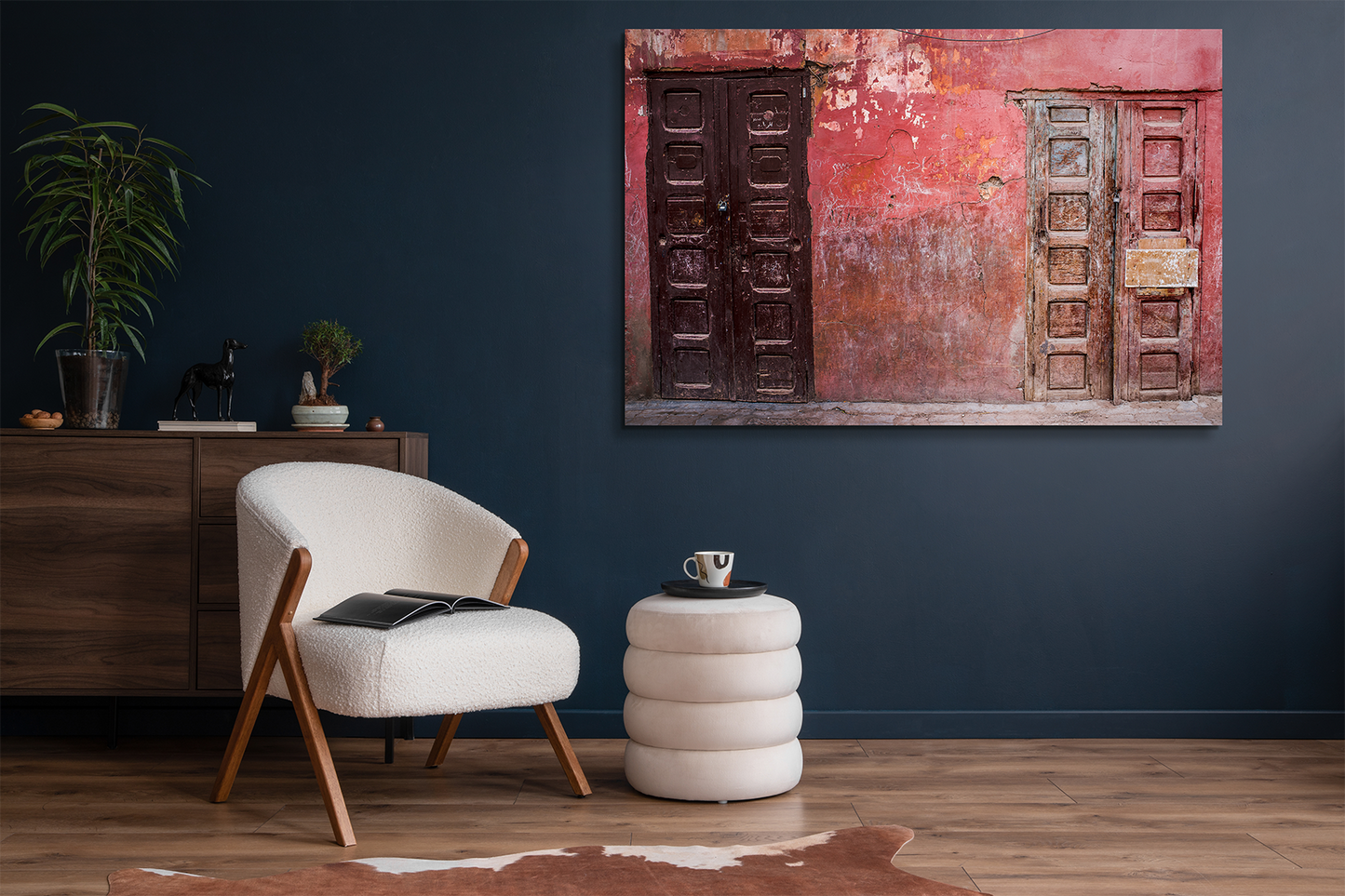 Pink Doors - Acrylglasbild