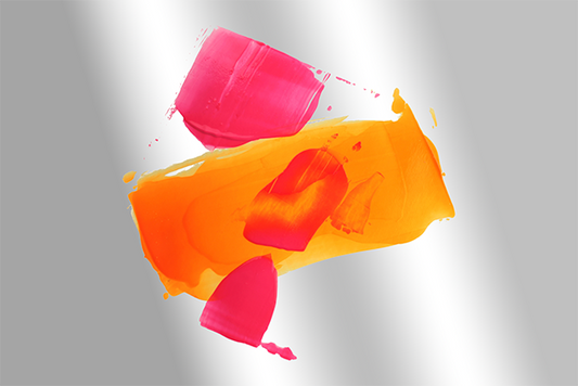 Brush Stroke Pink - Alu Dibond picture