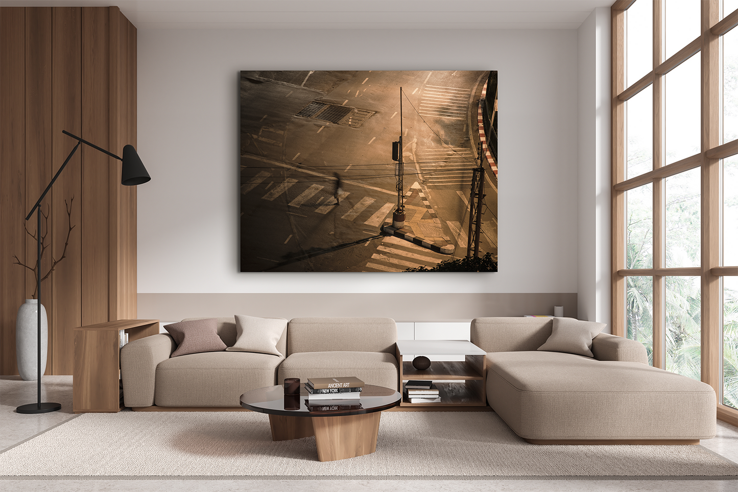 Empty Crosswalk - Acrylglasbild