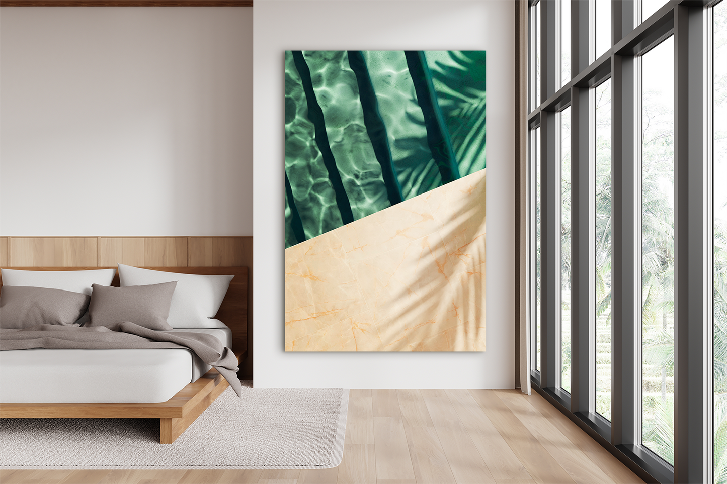 Sunny Pool - Acrylglasbild
