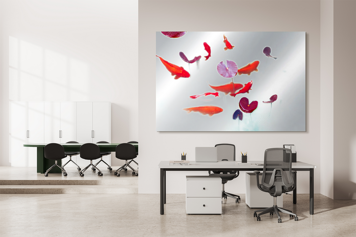 Koi Pond - Alu Dibond Image