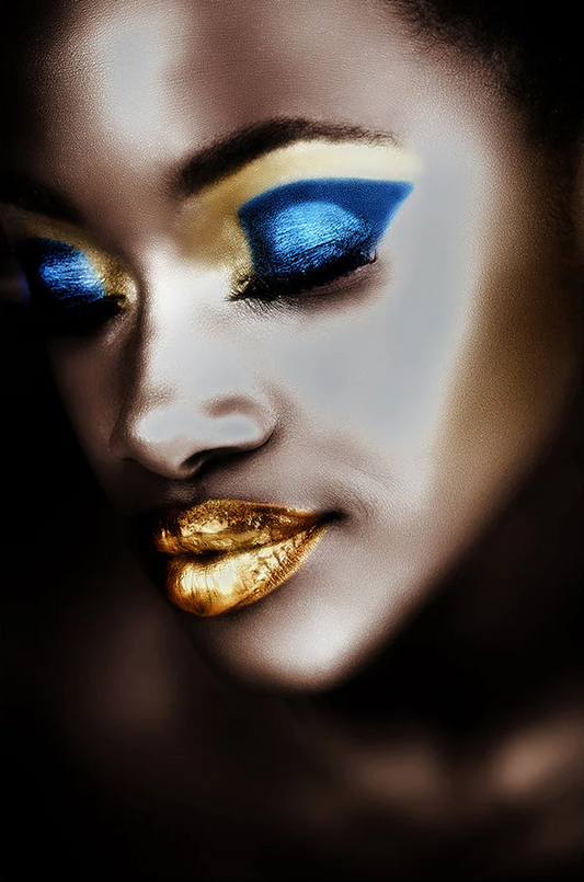 Woman with Makeup - Alu Dibond picture